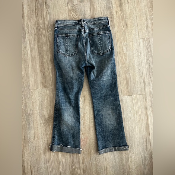 Rag & Bone Women’s Nina High Rise Ankle Flare Cropped Jeans in Pearl - Size 28 - Picture 10 of 11